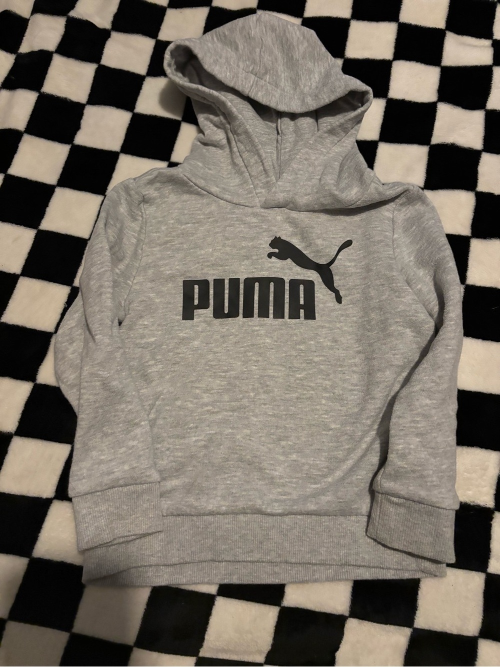 3T PUMA Kids' Gray Logo Hoodie